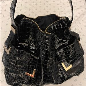 Michael Kors crocodile patent leather purse